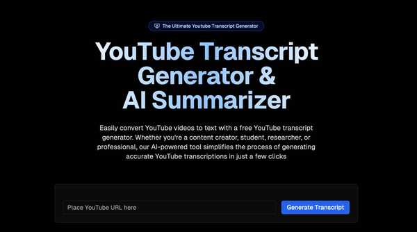 YoutubeTranscriptGenerator のサムネイル